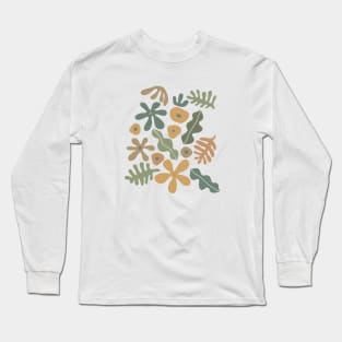 Boho Tropicals - Beige Long Sleeve T-Shirt